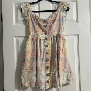 Urban outfitters short rainbow dress, size medium